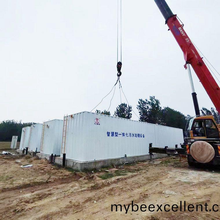 逻(luo)岗污(wu)水处(chu)理厂8台(tai)一体(ti)化(hua)污(wu)水处(chu)理设备(bei)完成安装